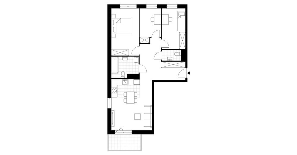 4-pokojowe mieszkanie 72m2 + balkon