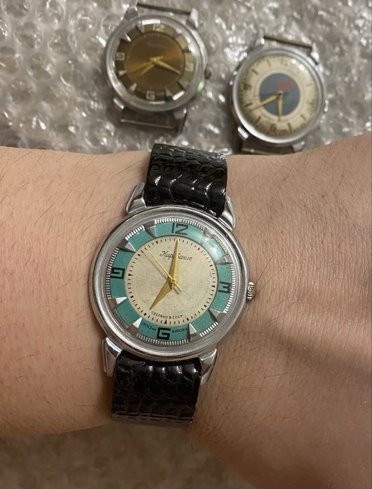 Часы Годинник Кировские  бирюза Краб