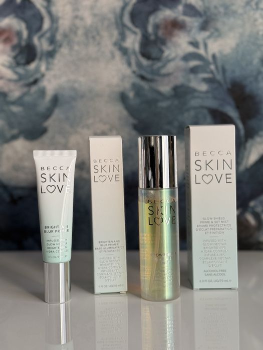 Nowy zestaw Becca Skin Love Glow Shield i Blurring Primer baza mgiełka