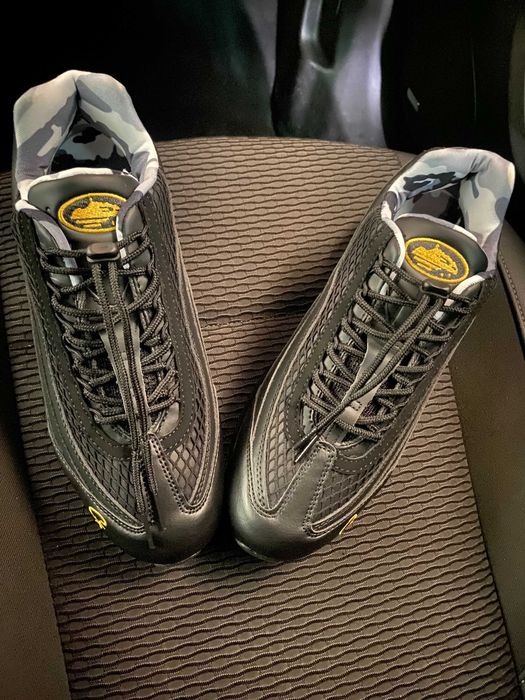 (БЕЗ ПЕРЕДОПЛАТИ)Nike Air Max 95 corteiz найк аір макс кортез чорні