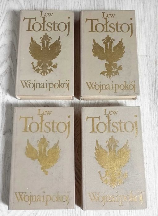 Lew Tołstoj Wojna i pokój Tom I -IV Tom 1 2 3 4   rok 1978 PIW