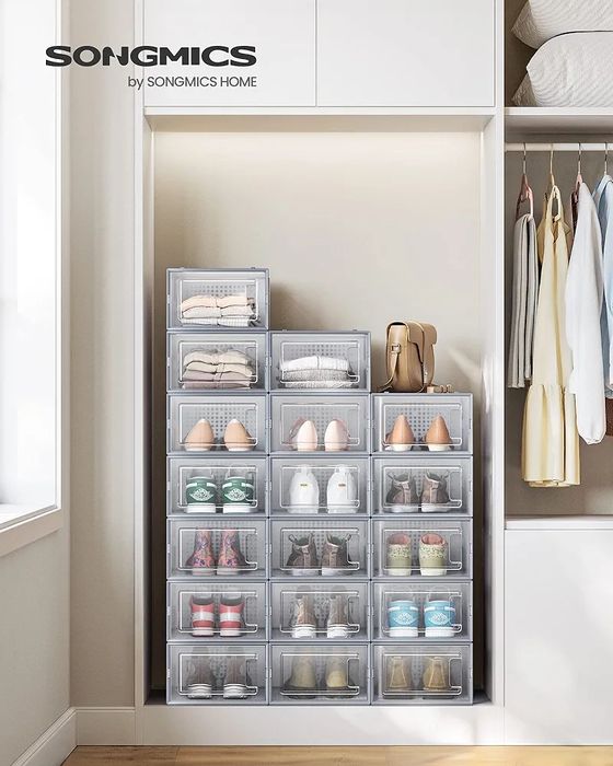 Pudełka na buty szare