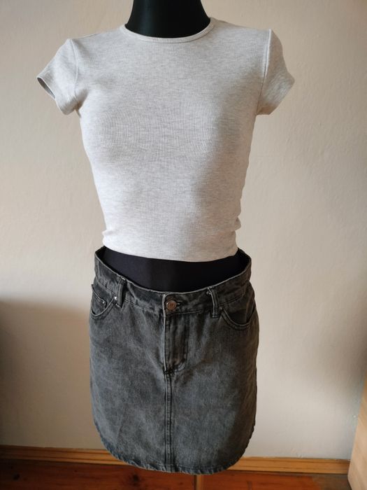 Szara podkoszulka t-shirt Bershka S