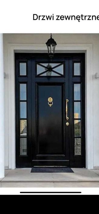 Drzwi zewnętrzne dębowe_ DOSTAWA GRATIS_ Czyste Powietrze_Montaż