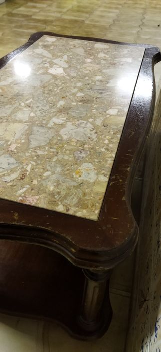 Mesa de apoio pedra marmore