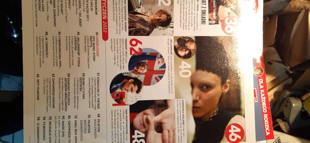czasopismo film 1/2012 millenium daniel craig