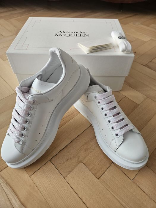 Aleksander McQueen sneakersy białe, nowe skóra, roz. 37