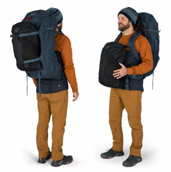 Osprey Farpoint Trek 75 + mochila Farpoint/Fairview (conjunto viagem)