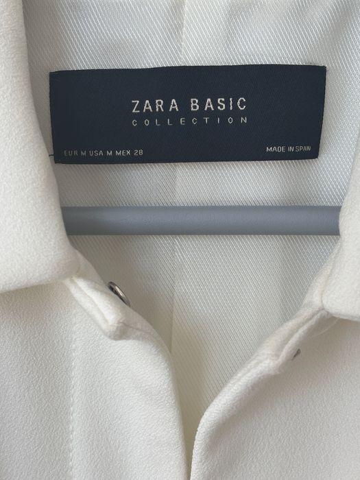 Zara śmietanowy surdut płaszczyk damski M/38