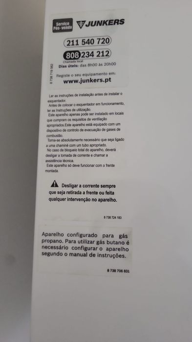 Junkers Hydro 4600F Propano/Butano