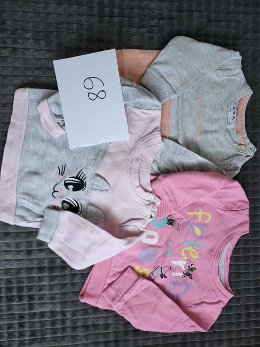 Zestaw bluz, dziewczynka rozmiar 68