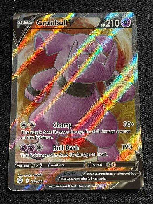 Carta Pokémon GranBull V 159/172  Brilliant Stars