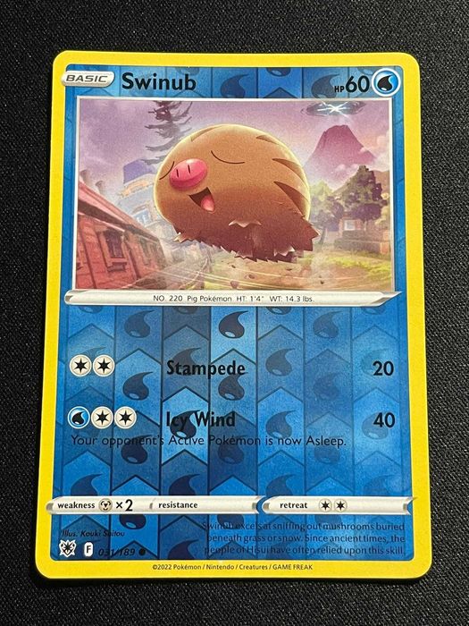 Carta Pokémon Swinub 31/189 Astral Radiance