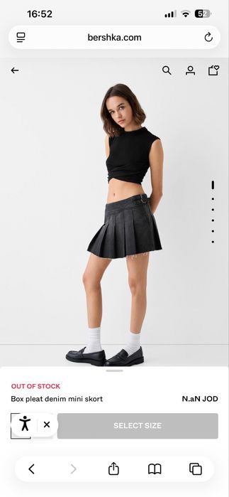 трендовая джинсовая юбка черная y2k grunge bershka