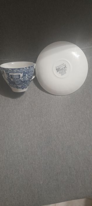 Conjunto de cha porcelana coaching scenes