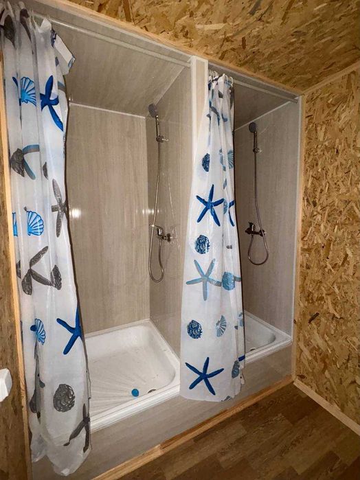 Сантехнічна побутівка / битовка 6×2,4 м на металевому каркасі