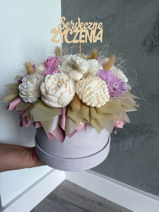 Flowerbox ze świec sojowych