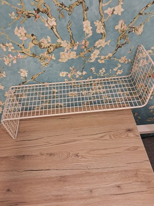 Półka ikea metalowa biała