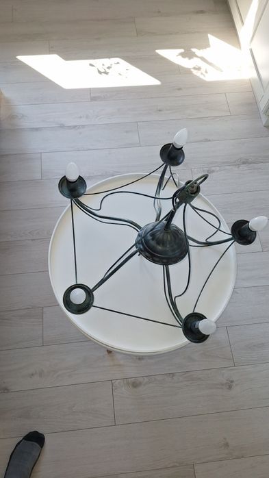Lampa wisząca patynowana