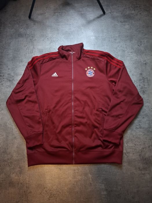 Bluza dresowa Adidas FC Bayern Monachium Rozpinana Bordowa r. XL