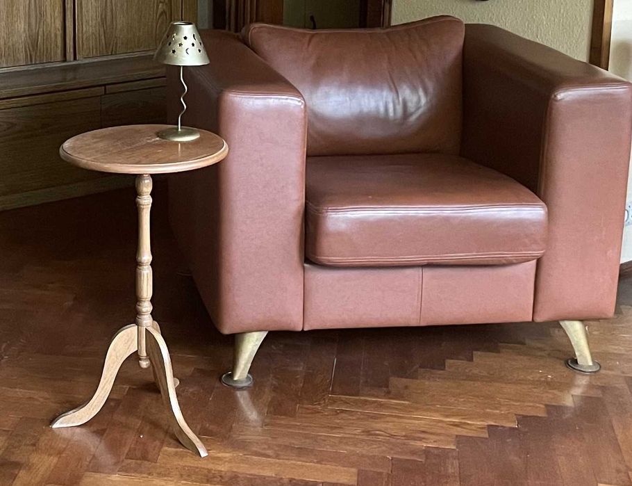 VINTAGE mały stary drewniany okrągły stolik stoliczek pajączek 62x34