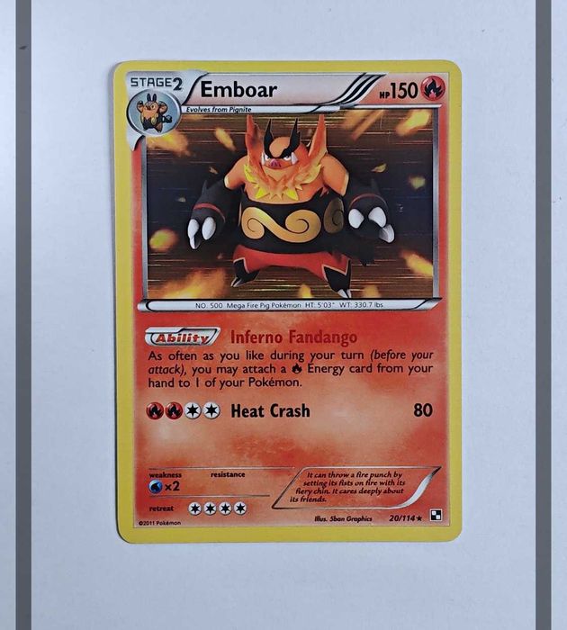 Emboar 20/114 BLW Pokemon ENG-NM