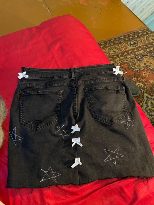 джинсовая юбка skirt opium, archive, vintage, y2k, alt.