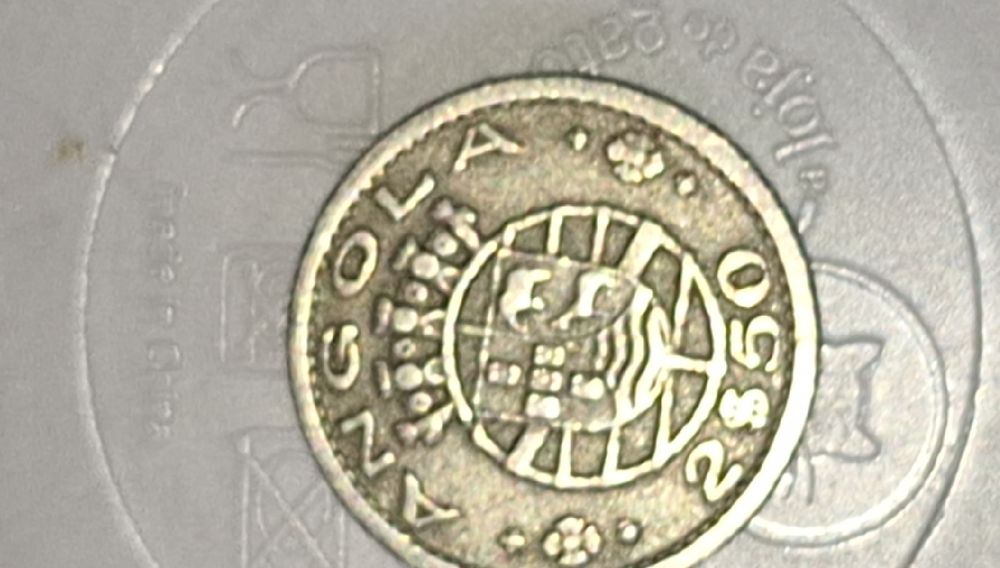 Moeda de 2,5 escudos de Angola de 1953