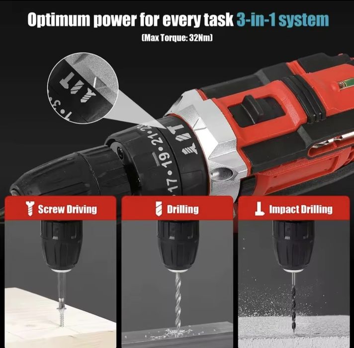 AParafusadora impacto bateria 21V