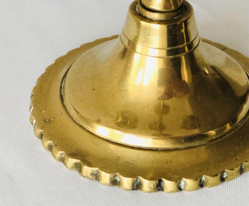 Свічник антикварний латунь подсвечник