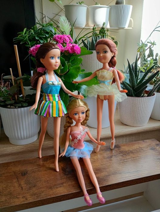 Lalki typu Barbie 3 sztuki
