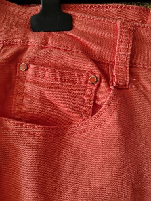 Morelowe rybaczki jeansowe Plus Size