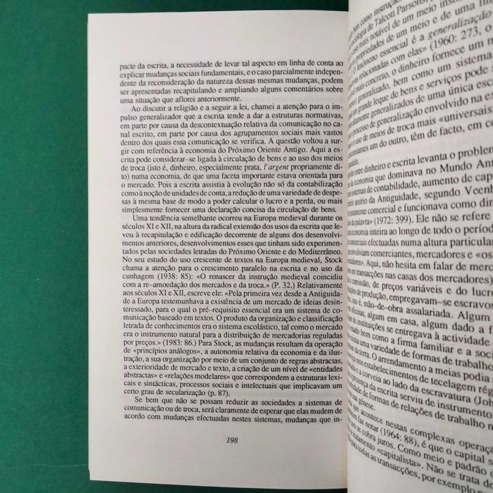 A Lógica da Escrita e a Organização da Sociedade - Jack Goody