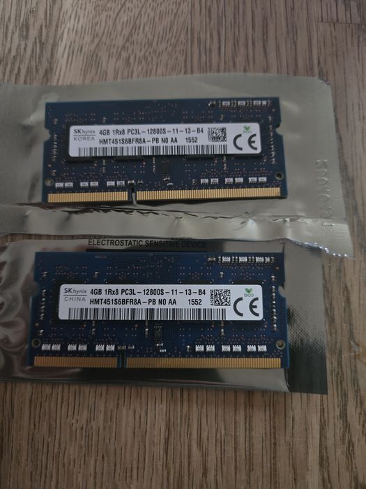 DDR3 8gb 12800s 1,35v ramy do Laptopa