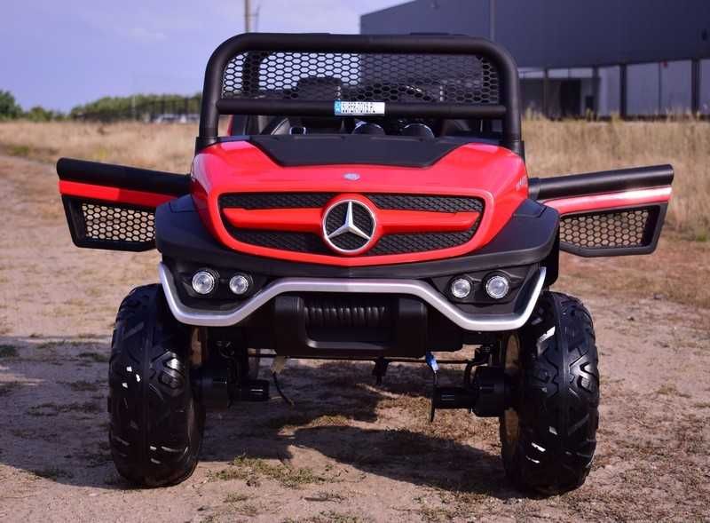 BUGGY JEEP 4x4 Auto samochód na akumulator MERCEDES UNIMOG dwuosobowy