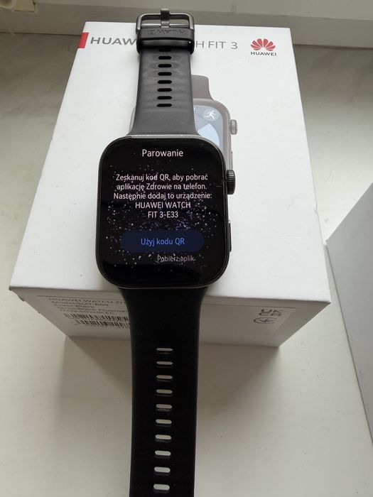 Huawei watch fit 3 czarny smartwatch