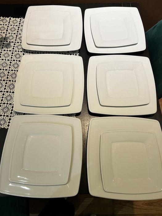 Talerze Lubiana Victoria, komplet 6+6, 28 i 21 cm