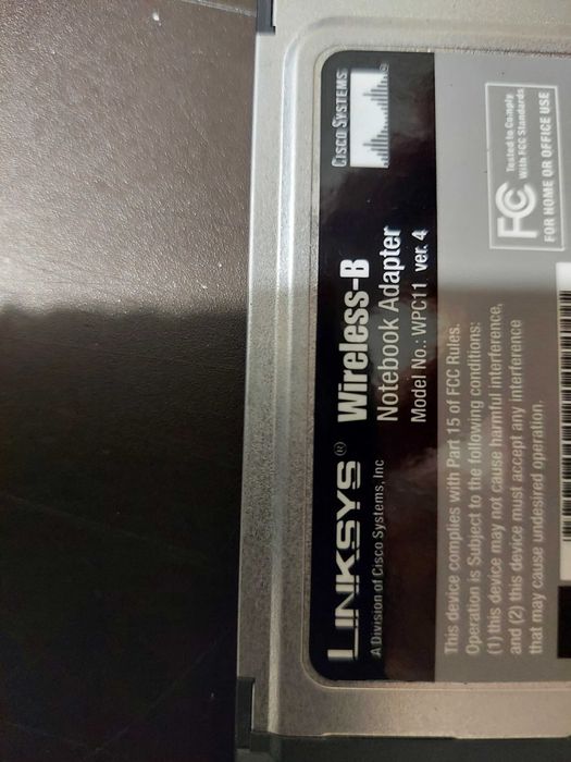 Adaptador Linksys Wifi b PCMCIA