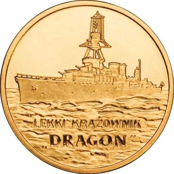 2zł  Polskie okręty: Lekki krążownik „Dragon”