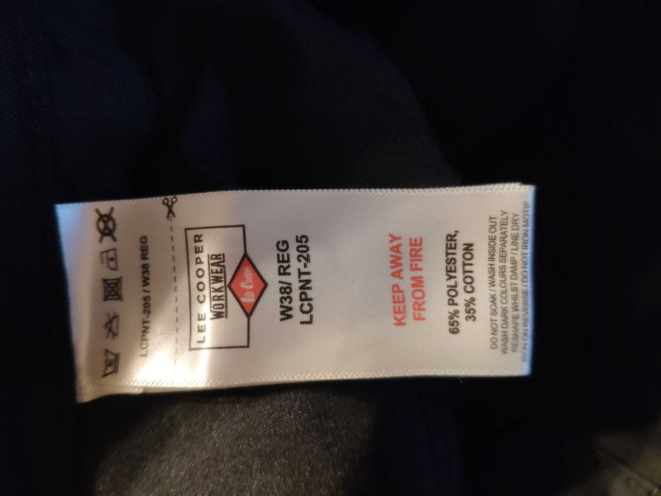 Spodnie męskie Lee Cooper typ Cargo nowe W38 L31 czarne