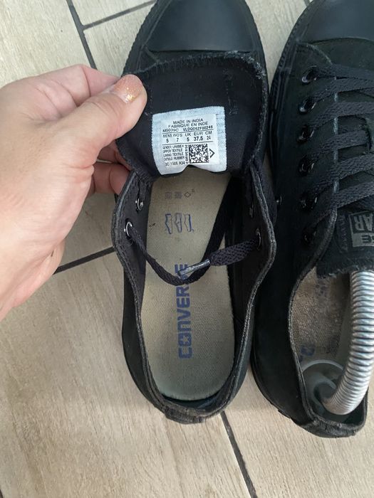 Кали Converse р.37,5 Оригінал!Чорні кеди Конверс