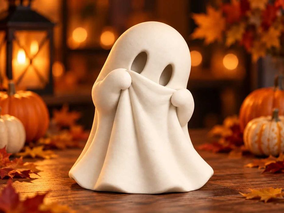 Nieśmiały duszek – urocza dekoracja na Halloween