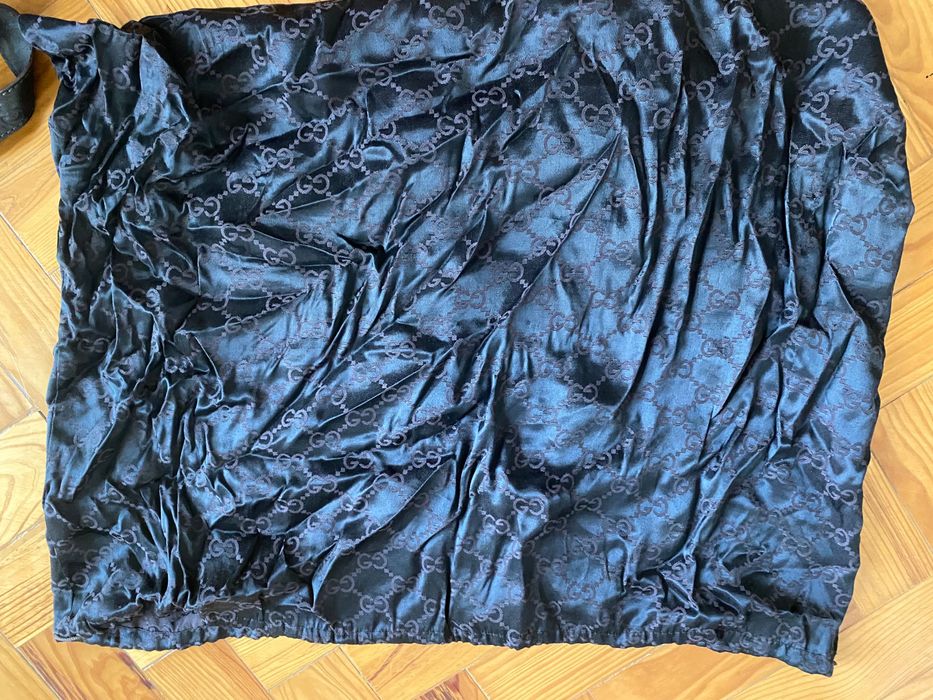 Bolsa/Carteira Gucci em pele poney cor castanho oscuro