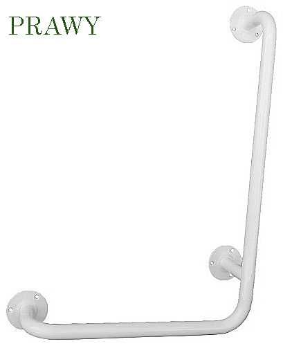 Uchwyt kątowy łazienkowy dla niepełnosprawnych fi25 60cm x 40cm