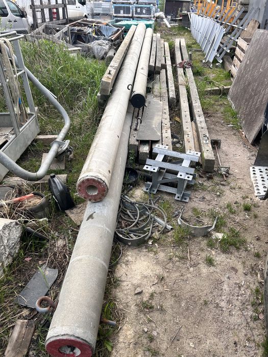 Słupy żedeny wirowane żerdzie elektryka