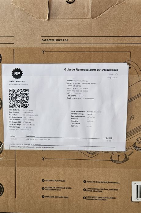 Dimobilli D6 Máquina de Café Expresso