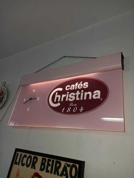 Relogio luminoso Cafe Christina