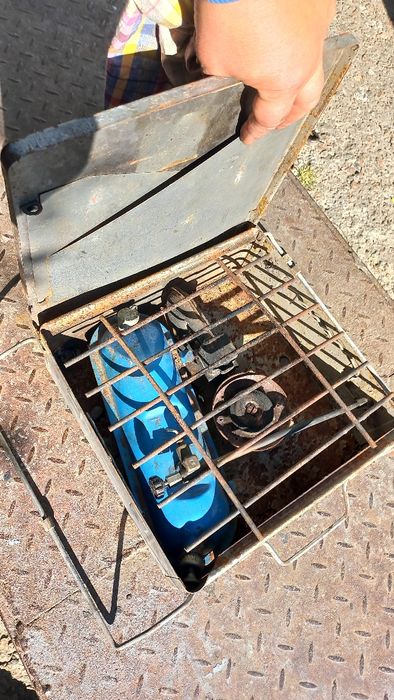 Примус плитка  бензин.ШААЗ.Плитка  газовая туристическая ПГТ-2.СССР