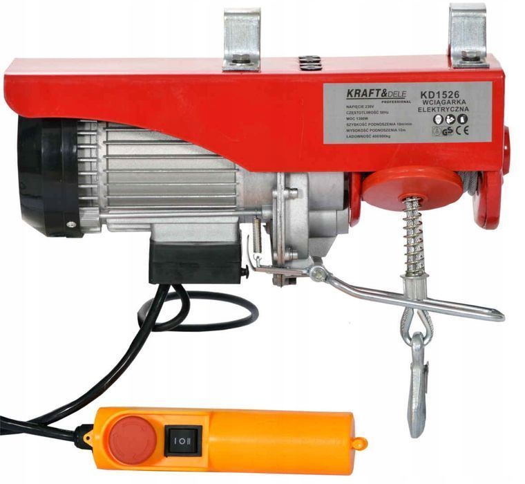 Wyciągarka Wciągarka Elektryczna Linowa 500Kg 230V Zblocze