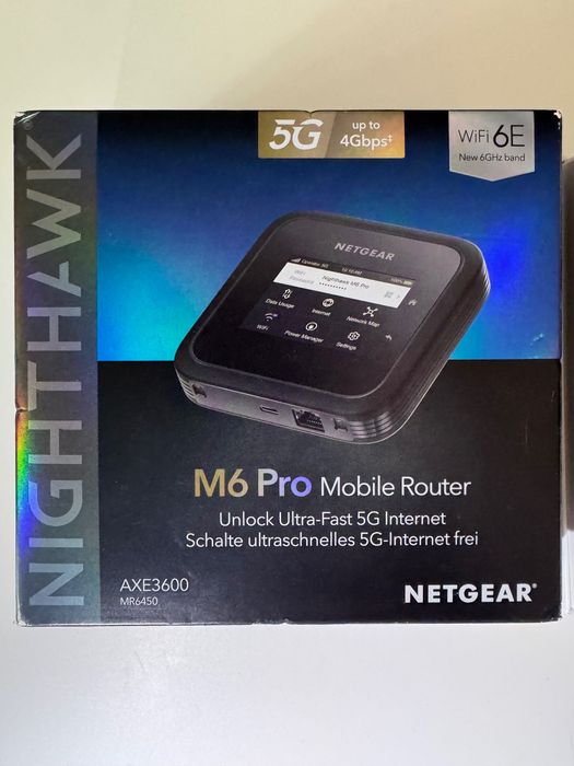 Netgear Nighthawk M6 Pro (MR6450) – мобільний 5G WiFi 6E роутер (5G,4G,3G,LTE,MIMO,Qualcomm,TS9,модем)
